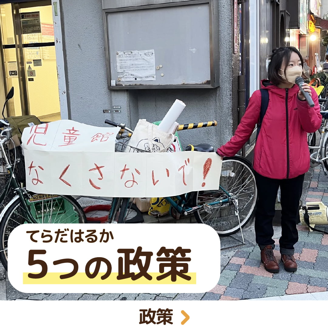 てらだはるか 5つの政策